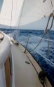 Cutting through the spray en voyage