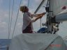 Spinnaker going up