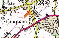 The main road is the A246 between Leatherhead and Guildford